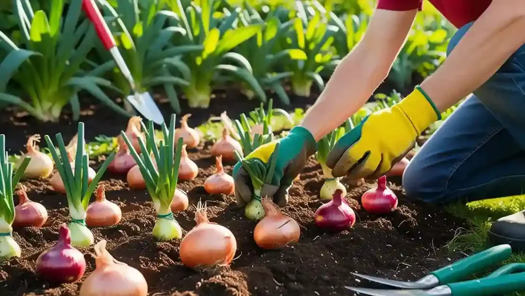 Planting Onion Sets